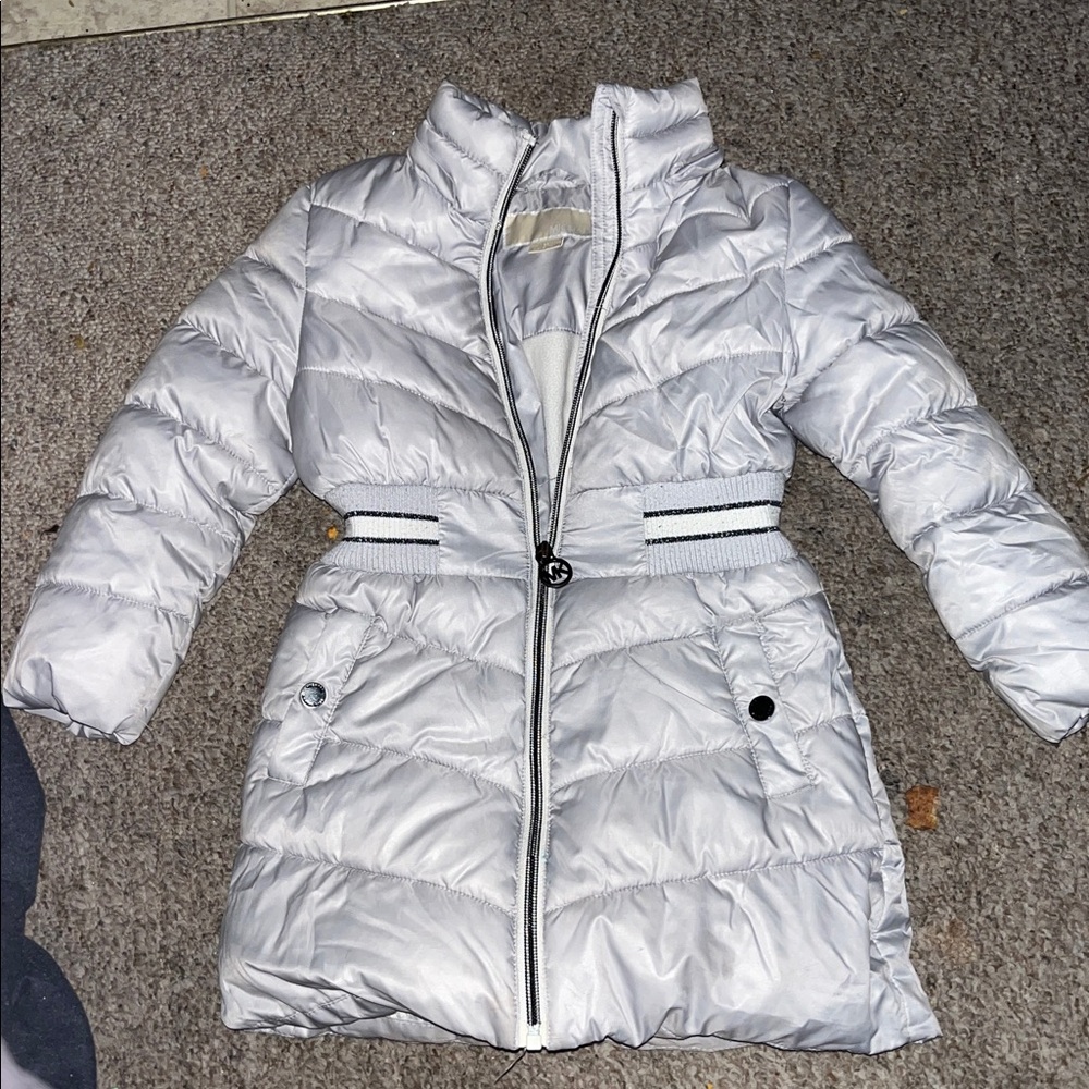 MICHAEL Michael Kors Kids Silver Puffer Jacket